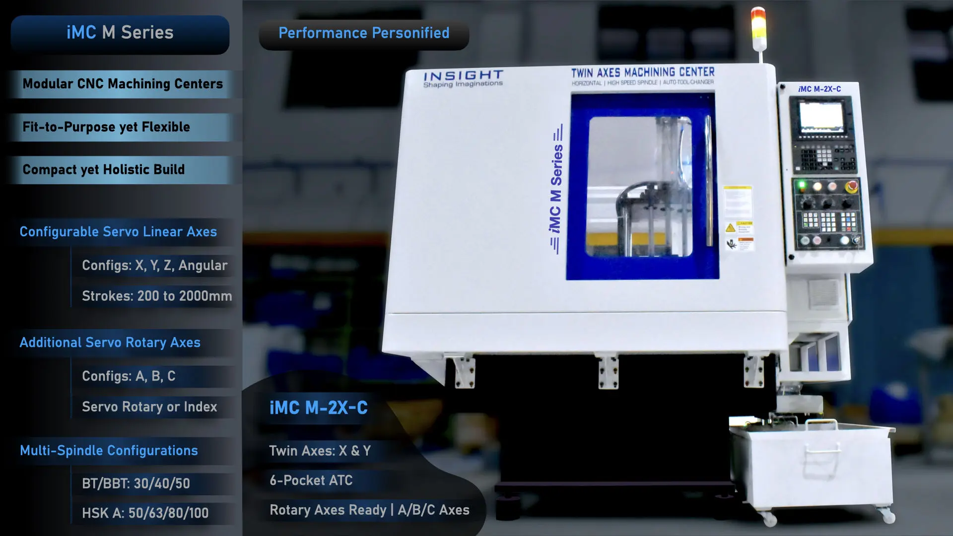 iMC Series, Machining Center, Twin Axes, Metal Cutting SPM, Drilling SPM, Milling SPM